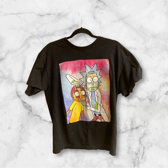 “Rick & Morty”adult swim 2012 100%Cotton Sz Large EUC - Picture 4 of 8